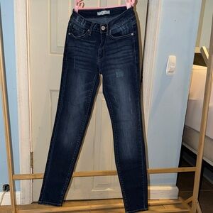 KanCan Deep Indigo Skinny Jeans Size 3/25